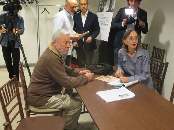 Stephen Sondheim and Joyce Carol Oates in conversation before Antonio Monda's  Le Conversazioni